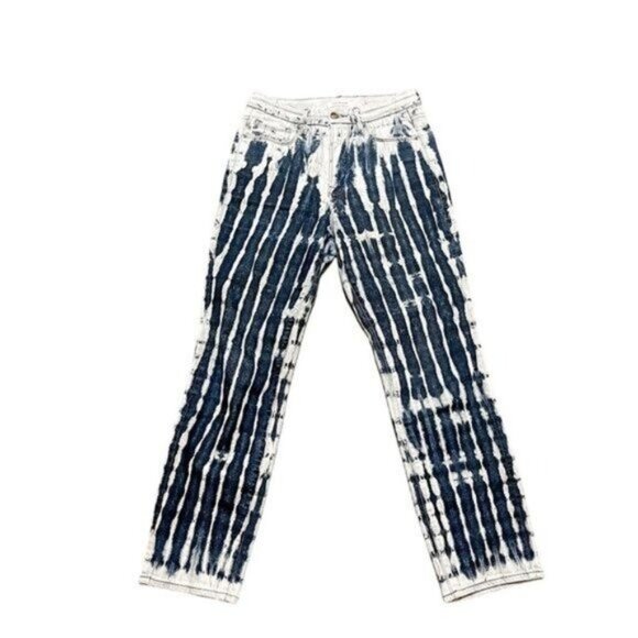 Good American Denim - Good American Good Vintage Shibori Tie Dye Jeans Size 27 or 4 High Rise Straight